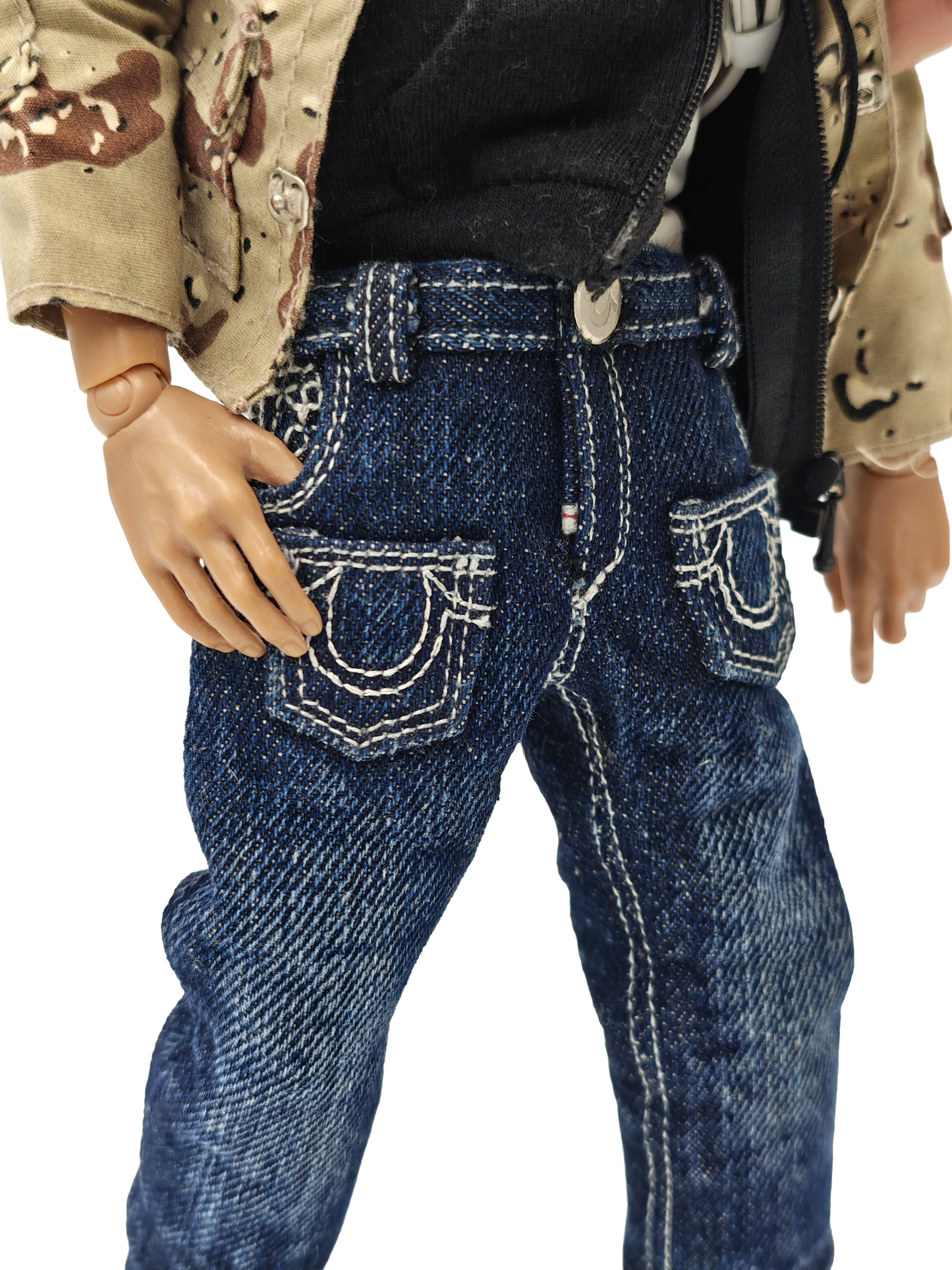 Sample True Religion x Jaffa Saba handmade Denim Keychain